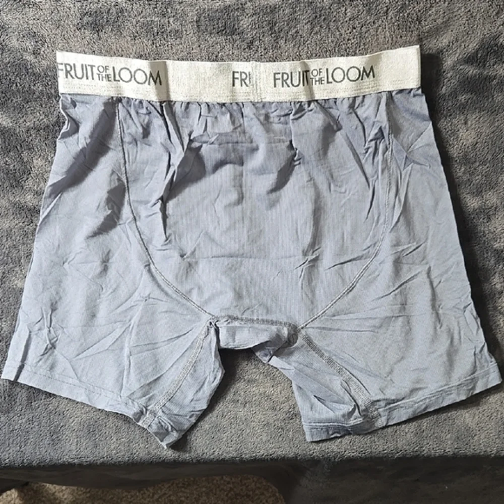 Fruit of the Loom Gray Boxer Briefs with Soft Stretch Fabric